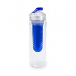 Botella promocional con accesorio para fruta color azul