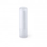 Bálsamo labial con SPF15 en estuche de colores translucidos color blanco primera vista