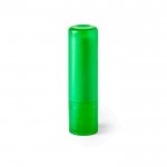 Bálsamo labial con SPF15 en estuche de colores translucidos color verde primera vista