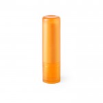 Bálsamo labial con SPF15 en estuche de colores translucidos color naranja primera vista