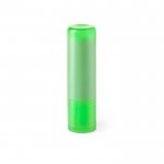 Bálsamo labial con SPF15 en estuche de colores translucidos color verde claro primera vista