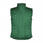 Chaleco de trabajo de poliéster y algodón con cuello 200 g/m2 Roly Almanzor color verde botella segunda vista