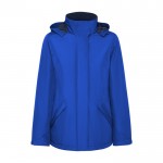 Parka de poliéster reciclado para mujer 400 g/m2 Roly Direct America color azul real segunda vista
