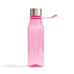 Botella de tritán con lazo para colgarla color rosa