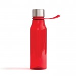 Botella de tritán con lazo para colgarla color rojo