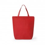 Bolsa non-woven con cremallera 90 g/m2 color rojo
