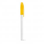 Bolígrafo clásico económico con tapón color amarillo