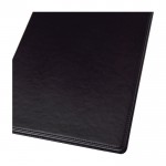 Cuaderno con tapa de polipiel en negro A4 hojas a rayas color negro tercera vista