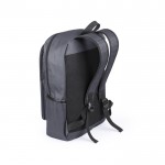 Mochila para portátil de poliéster con 2 bolsillos frontales 15'' color gris segunda vista