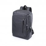 Mochila para portátil de poliéster con 2 bolsillos frontales 15'' color gris primera vista