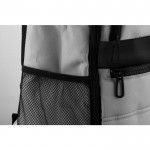Mochila de RPET acolchada para portátil con banda para trolley 15'' color gris primera vista