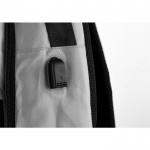 Mochila de RPET acolchada para portátil con banda para trolley 15'' color gris vista detalle 3