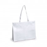 Bolsa de asas largas no tejida 80 g/m2 color blanco