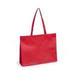 Bolsa de asas largas no tejida 80 g/m2 color rojo