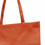 Bolsa de asas largas no tejida 80 g/m2 color naranja primera vista