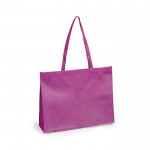 Bolsa de asas largas no tejida 80 g/m2 color fucsia