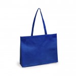 Bolsa de asas largas no tejida 80 g/m2 color azul