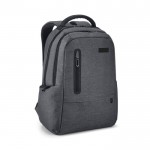 Mochila para pc portátil con puerto USB color gris oscuro