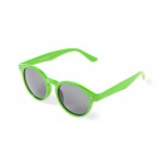 Gafas de sol con lentes en color negro y circulares UV400 color verde primera vista