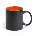 Tazas de cerámica personalizadas color naranja oscuro
