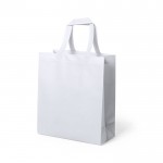 Bolsa resistente brillante 110 g/m2 color blanco