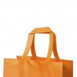Bolsa resistente brillante 110 g/m2 color naranja primera vista