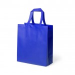 Bolsa resistente brillante 110 g/m2 color azul