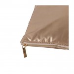 Neceser acolchado hecho de poliéster metalizado 150 g/m2 color dorado primera vista