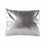 Neceser acolchado hecho de poliéster metalizado 150 g/m2 color plateado primera vista
