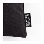 Neceser de algodón reciclado con tirador a juego 230 g/m2 color negro primera vista