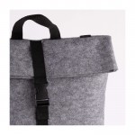 Mochila de fieltro RPET con bolsillo interior para portátil 15.6'' color gris primera vista