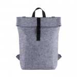 Mochila de fieltro RPET con bolsillo interior para portátil 15.6'' color gris segunda vista