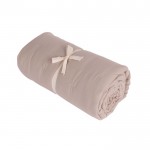 Manta de tacto suave rellena de poliéster 120 x 160 cm 90 g/m2 color beige tercera vista