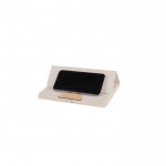 Libreta ecológica de tapa plegable y soporte para móvil A5 hojas lisas color natural tercera vista