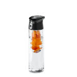 Botella de agua con infusor de frutas 740ml color transparente