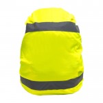 Funda de mochila de alta visibilidad color amarillo segunda vista