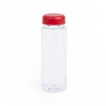 Botella personalizable de plástico rojo