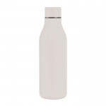 Botella de acero inoxidable de doble pared con tapón a juego 500ml color beige primera vista