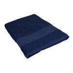 Toalla para baño 180 x 100cm de 100% algodón OEKO TEX 350 g/m2 color azul primera vista