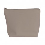 Neceser de cuero sintético personalizable con tirador a juego color beige primera vista