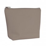 Neceser de cuero sintético personalizable con tirador a juego color beige segunda vista