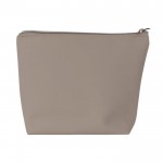 Neceser de cuero sintético personalizable con tirador a juego color beige tercera vista