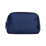 Bandolera de cuero sintético con un bolsillo exterior detrás color azul marino primera vista