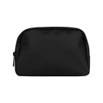 Bandolera de cuero sintético con un bolsillo exterior detrás color negro primera vista