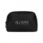 Bandolera de cuero sintético con un bolsillo exterior detrás color negro cuarta vista