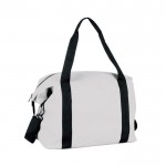 Bolsa de cuero sintético para viaje con cinta para trolley color natural cuarta vista