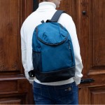 Mochila de poliéster para deportes con compartimiento de zapatos tercera vista