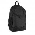 Mochila de poliéster para deportes con compartimiento de zapatos color gris segunda vista