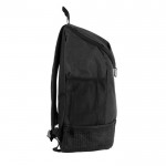 Mochila de poliéster para deportes con compartimiento de zapatos color gris tercera vista