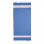 Pareo de algodón reciclado y poliéster en varios colores 150 g/m2 color azul segunda vista